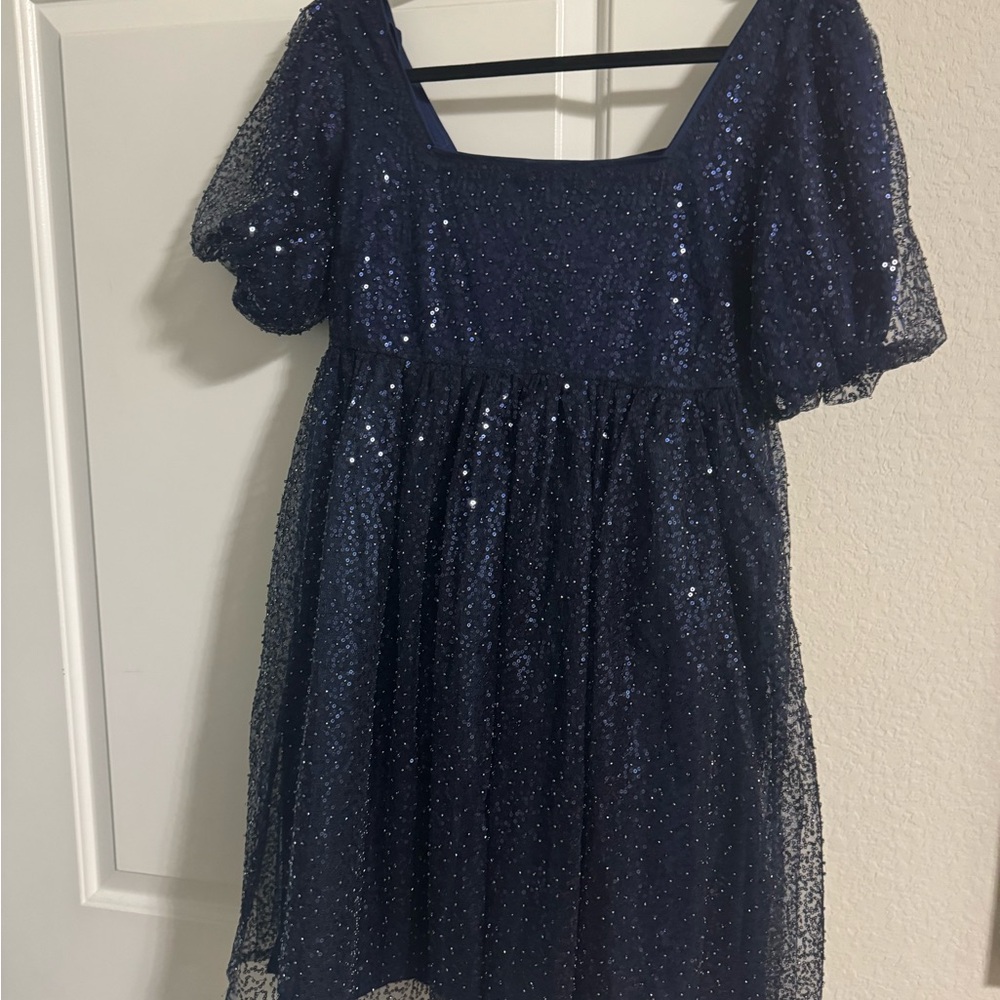 Sparkling Navy Blue Dress